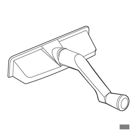 Prime-Line 11/32 in. Spline Bronze, Entrygard Crank Handle and Cover  (Single Pack) TH 24000